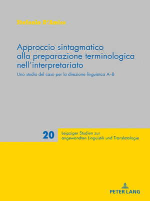 cover image of Approccio sintagmatico alla preparazione terminologica nellinterpretariato